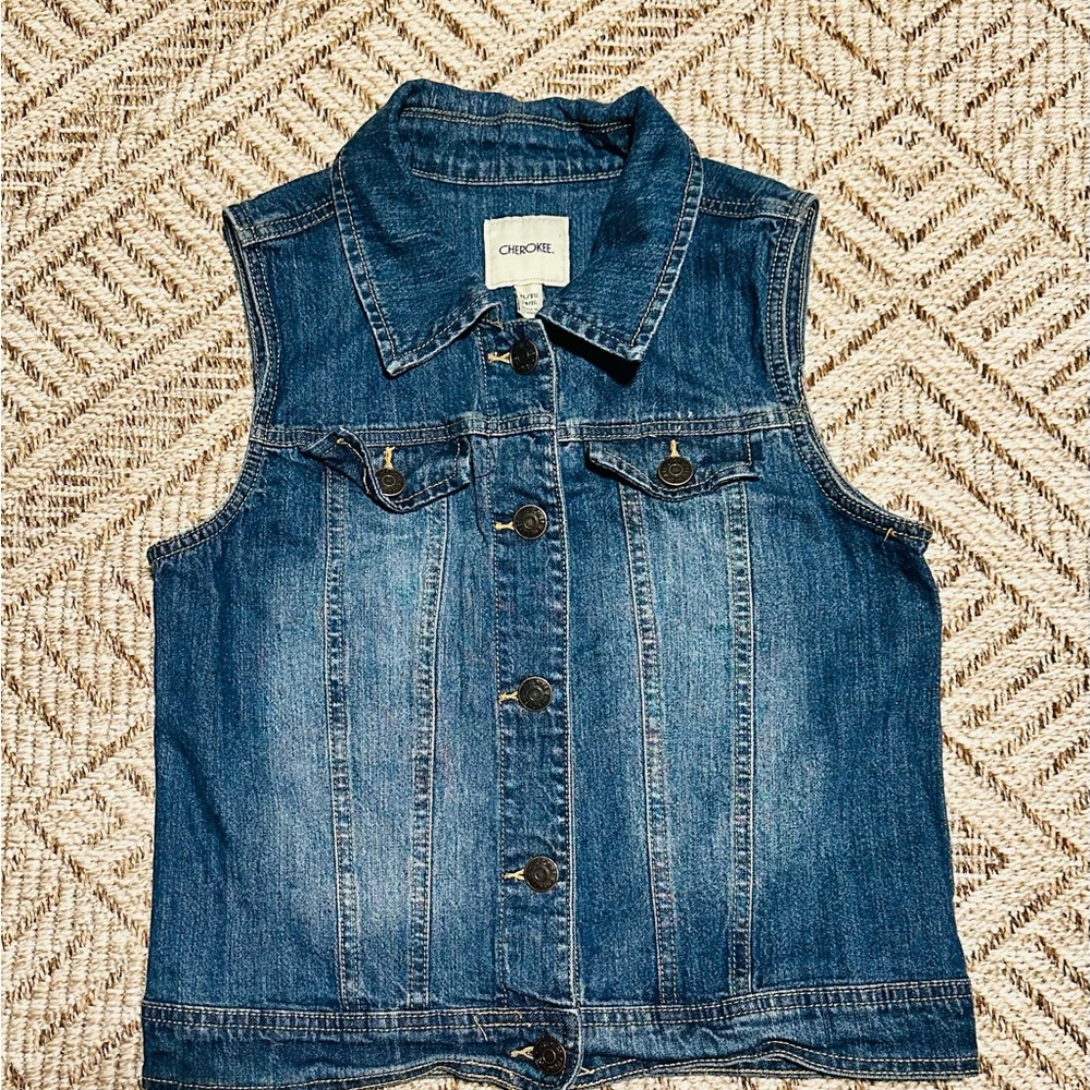 Cherokee Denim Vest XL 14/16 Teen